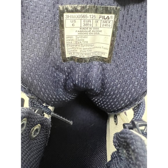 Fila Size 6 Youth Unknown Territory High Top Sneaker Boot White - Picture 7 of 13